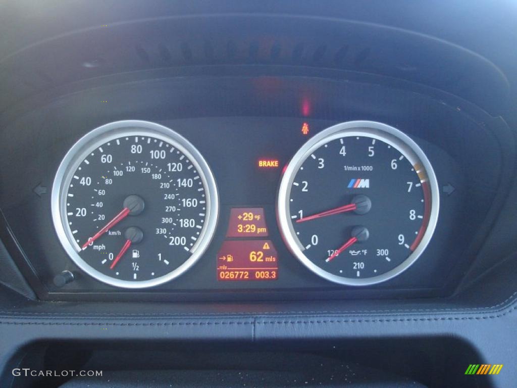 2008 BMW M6 Coupe Gauges Photo #44843896