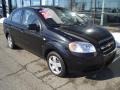 2007 Black Chevrolet Aveo LS Sedan  photo #2