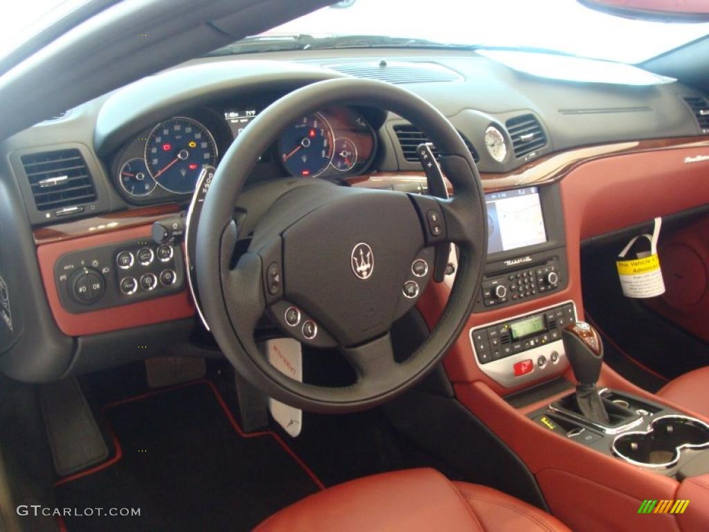 Rosso Corallo Interior 2011 Maserati GranTurismo Convertible GranCabrio Photo #44844436