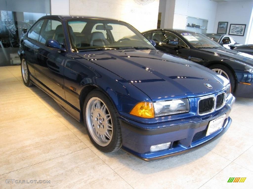 1995 M3 Coupe - Avus Blue Pearl / Black photo #1