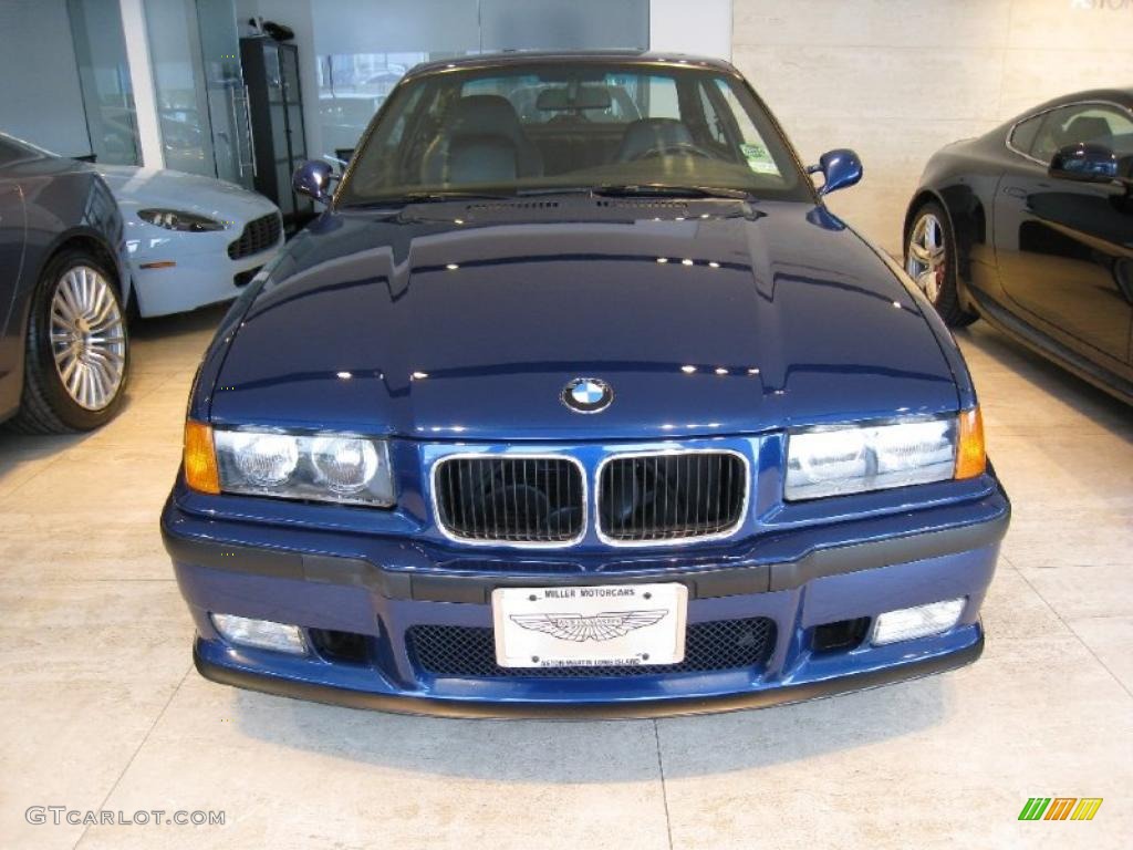 1995 M3 Coupe - Avus Blue Pearl / Black photo #2