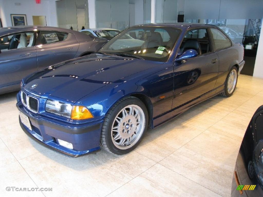 1995 M3 Coupe - Avus Blue Pearl / Black photo #3