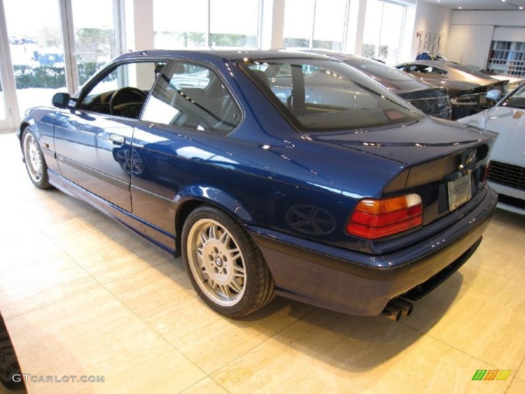 1995 M3 Coupe - Avus Blue Pearl / Black photo #4