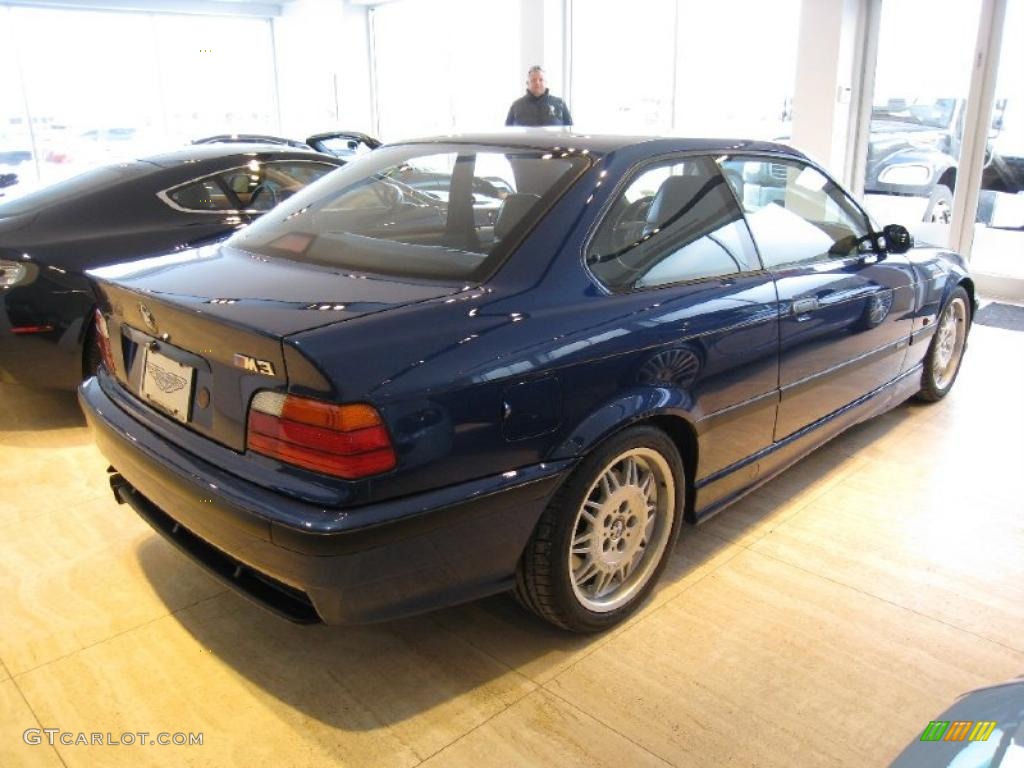 1995 M3 Coupe - Avus Blue Pearl / Black photo #5