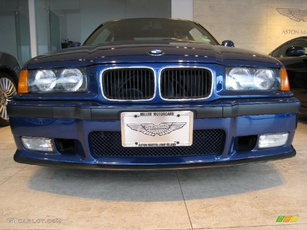 1995 M3 Coupe - Avus Blue Pearl / Black photo #7