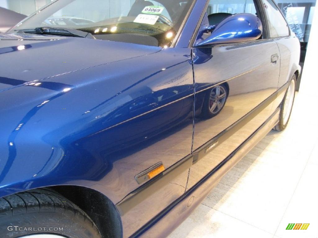 1995 M3 Coupe - Avus Blue Pearl / Black photo #8