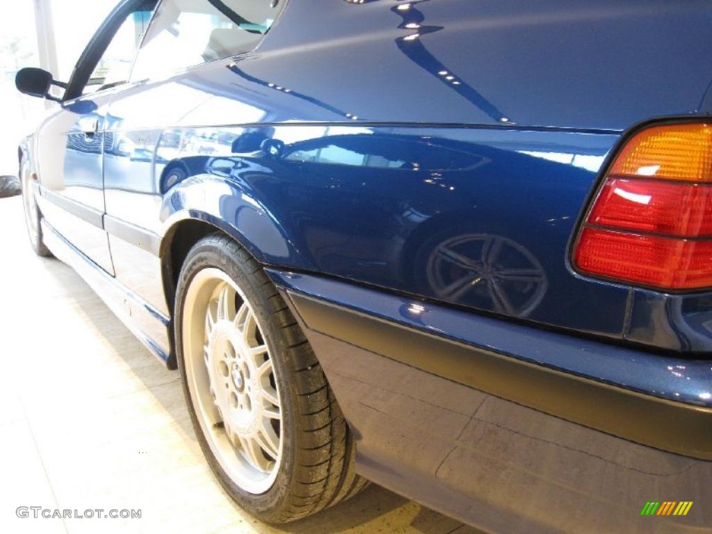 1995 M3 Coupe - Avus Blue Pearl / Black photo #9