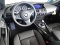 Black 2010 BMW 6 Series 650i Convertible Interior Color