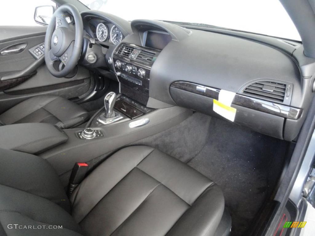 2010 BMW 6 Series 650i Convertible Black Dashboard Photo #44846056