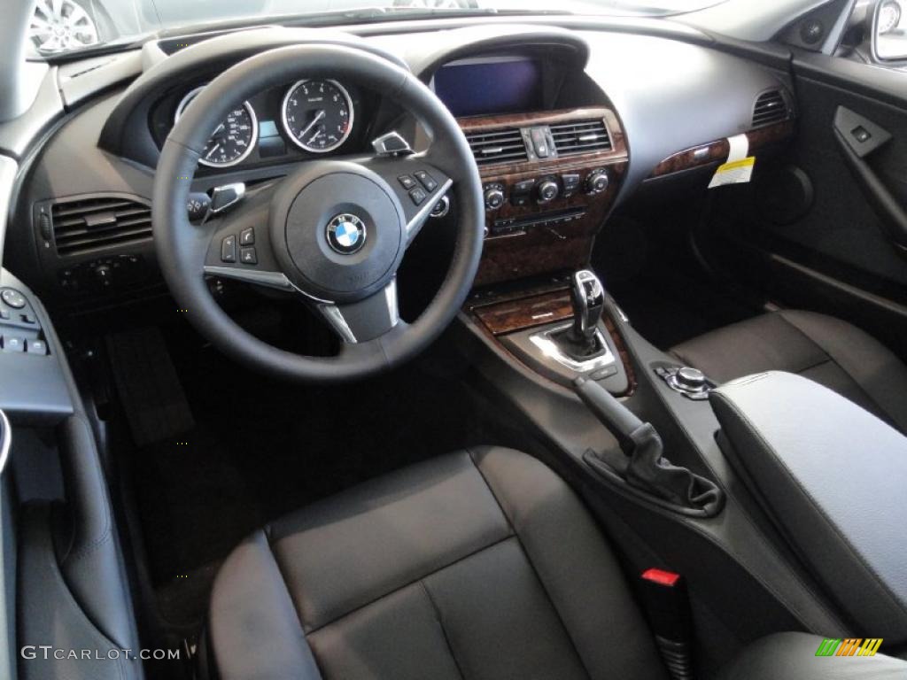 Black Interior 2010 BMW 6 Series 650i Coupe Photo #44846259