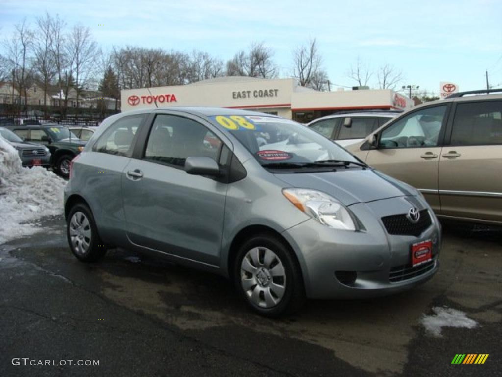 2008 Yaris 3 Door Liftback - Meteorite Metallic / Dark Charcoal photo #1