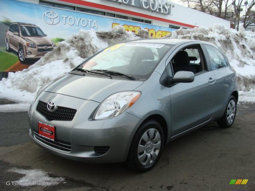 2008 Yaris 3 Door Liftback - Meteorite Metallic / Dark Charcoal photo #3