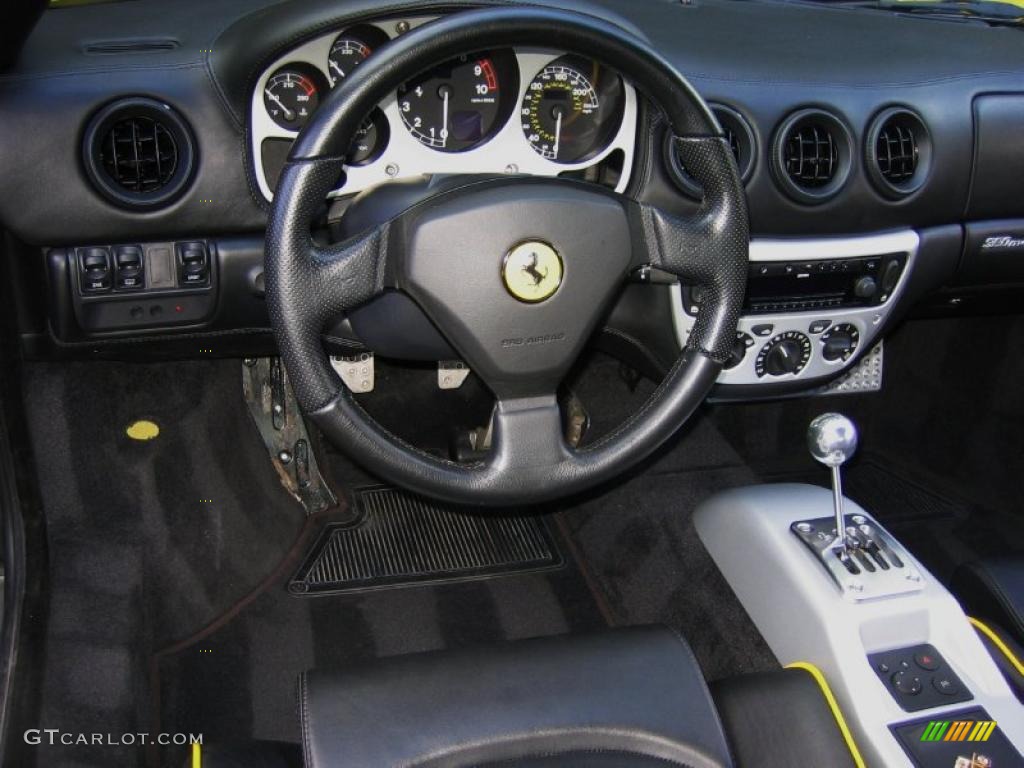 2002 Ferrari 360 Modena Black Dashboard Photo #44846872
