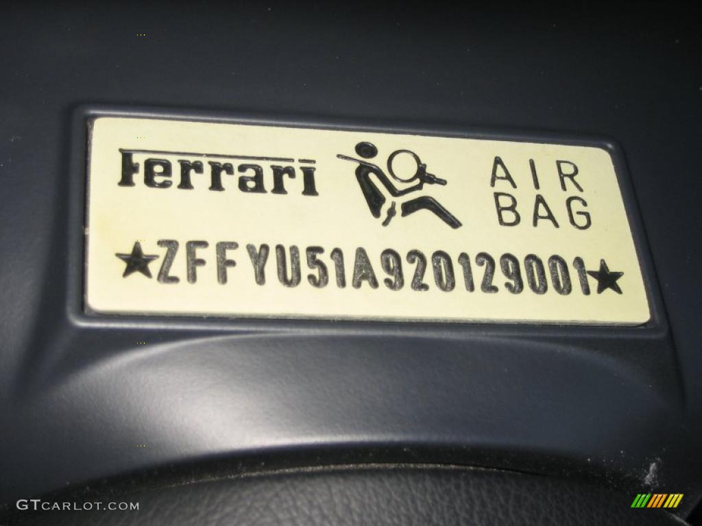 2002 Ferrari 360 Modena Marks and Logos Photos