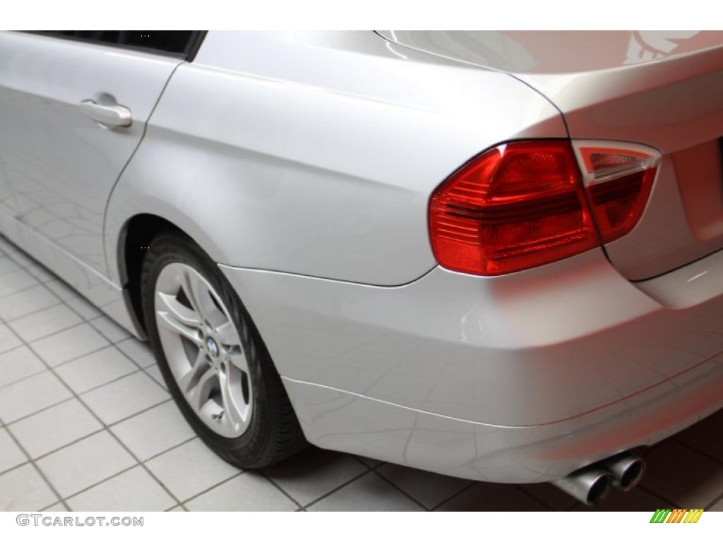 2008 3 Series 328i Sedan - Titanium Silver Metallic / Black photo #23