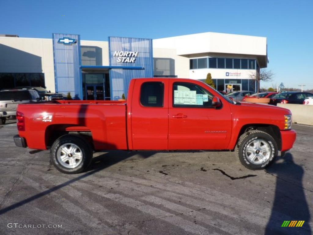 2011 Silverado 1500 LT Extended Cab 4x4 - Victory Red / Ebony photo #11