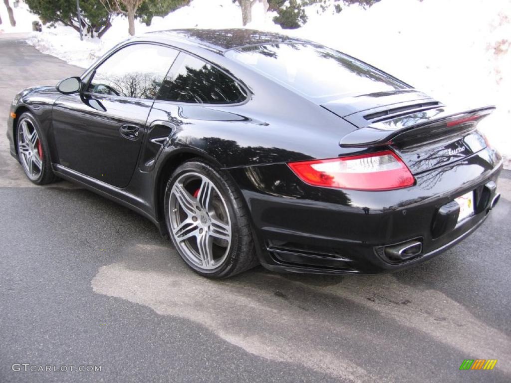 2007 911 Turbo Coupe - Black / Black photo #4