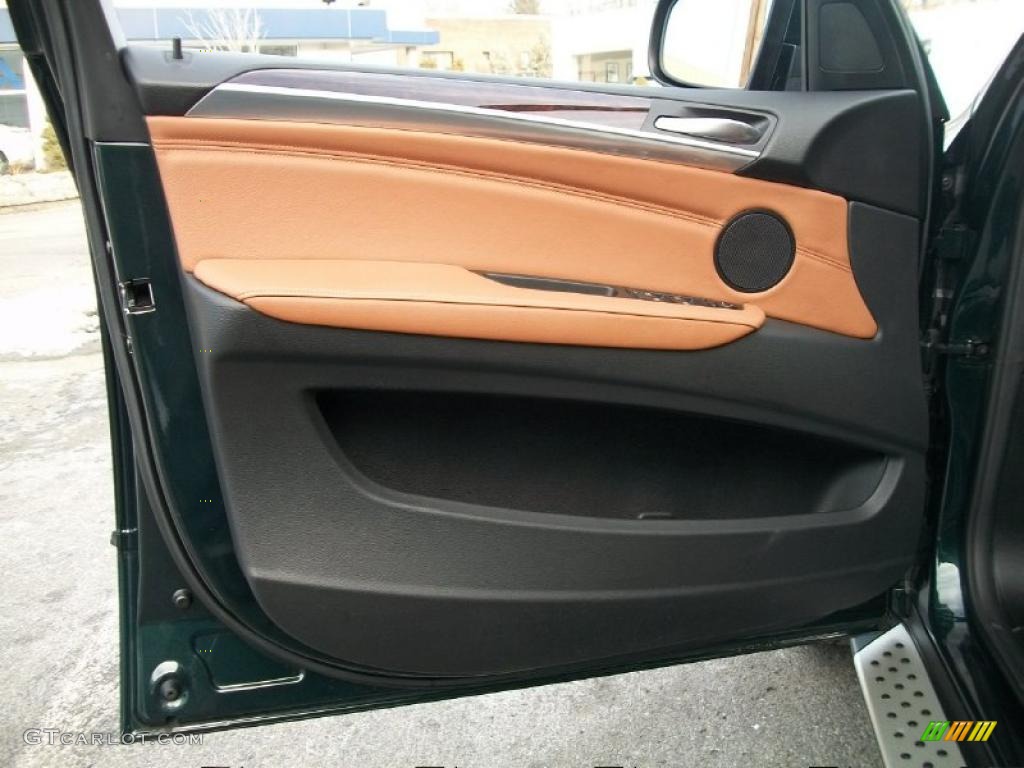 2010 BMW X5 xDrive35d Saddle Brown Door Panel Photo #44850696