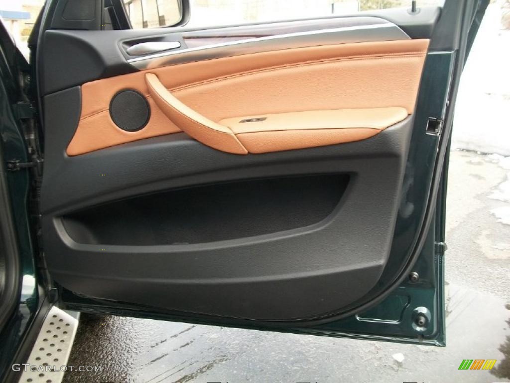2010 BMW X5 xDrive35d Saddle Brown Door Panel Photo #44851080