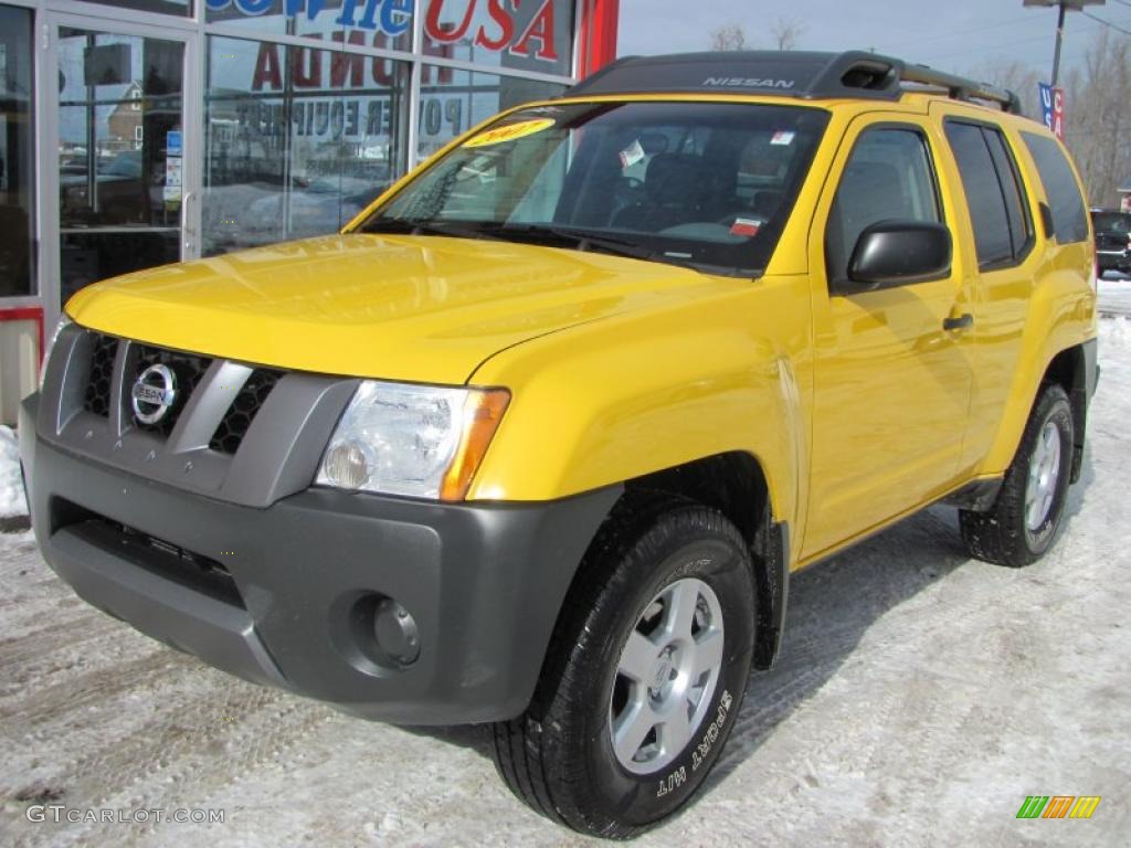 2007 Xterra X 4x4 - Solar Yellow / Steel/Graphite photo #22