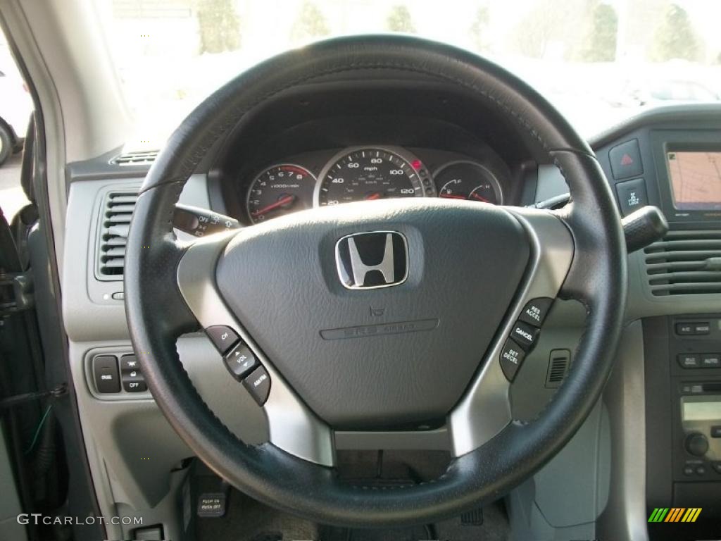2003 Honda Pilot EX-L 4WD Gray Steering Wheel Photo #44853752