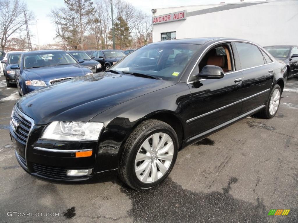 Brilliant Black 2008 Audi A8 L 4.2 quattro Exterior Photo #44854212