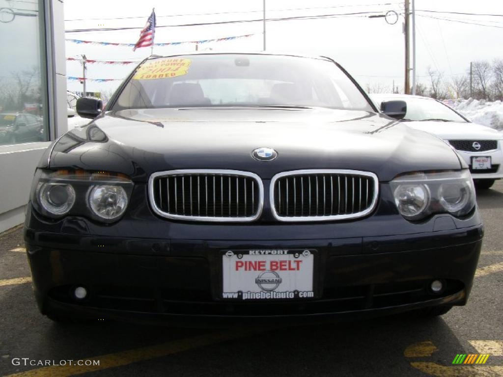 2004 7 Series 745i Sedan - Orient Blue Metallic / Dark Beige/Beige III photo #2