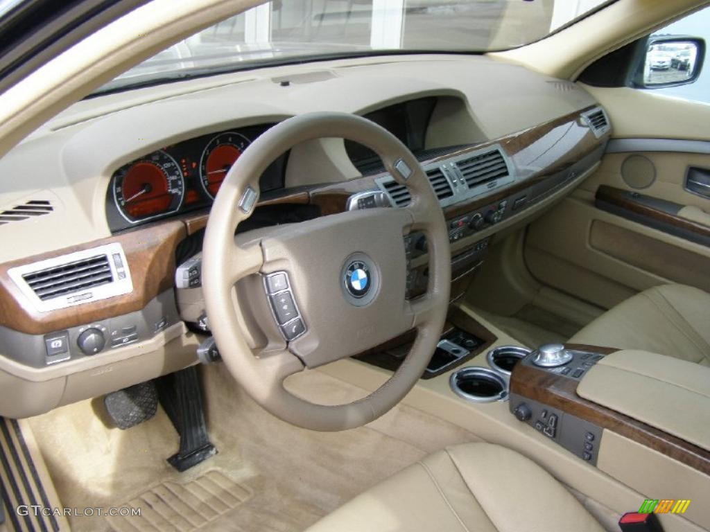 Dark Beige/Beige III Interior 2004 BMW 7 Series 745i Sedan Photo #44854476