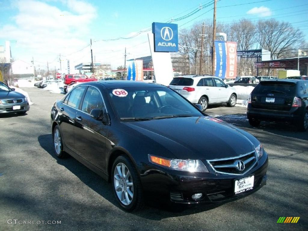 2008 TSX Sedan - Nighthawk Black Pearl / Ebony photo #1