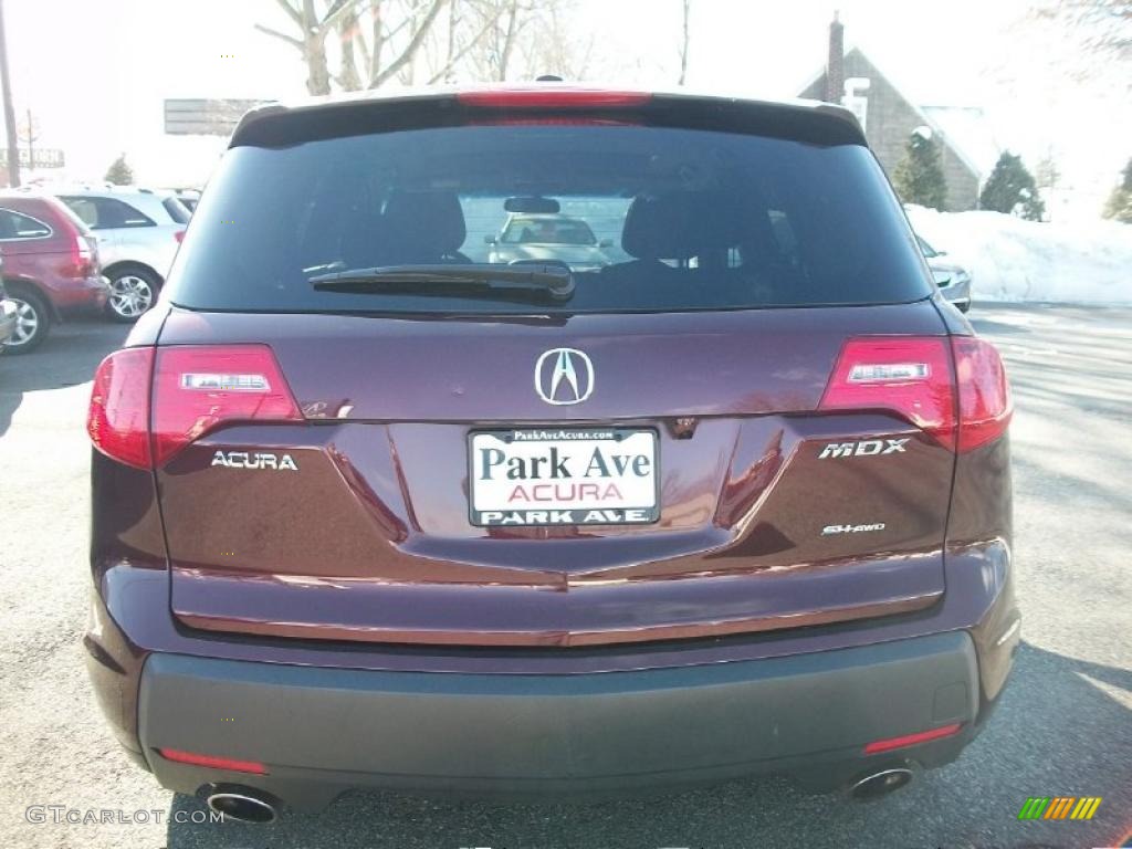 2007 MDX Technology - Dark Cherry Red Pearl / Ebony photo #4