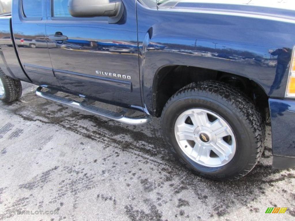 2010 Silverado 1500 LT Extended Cab 4x4 - Imperial Blue Metallic / Ebony photo #3