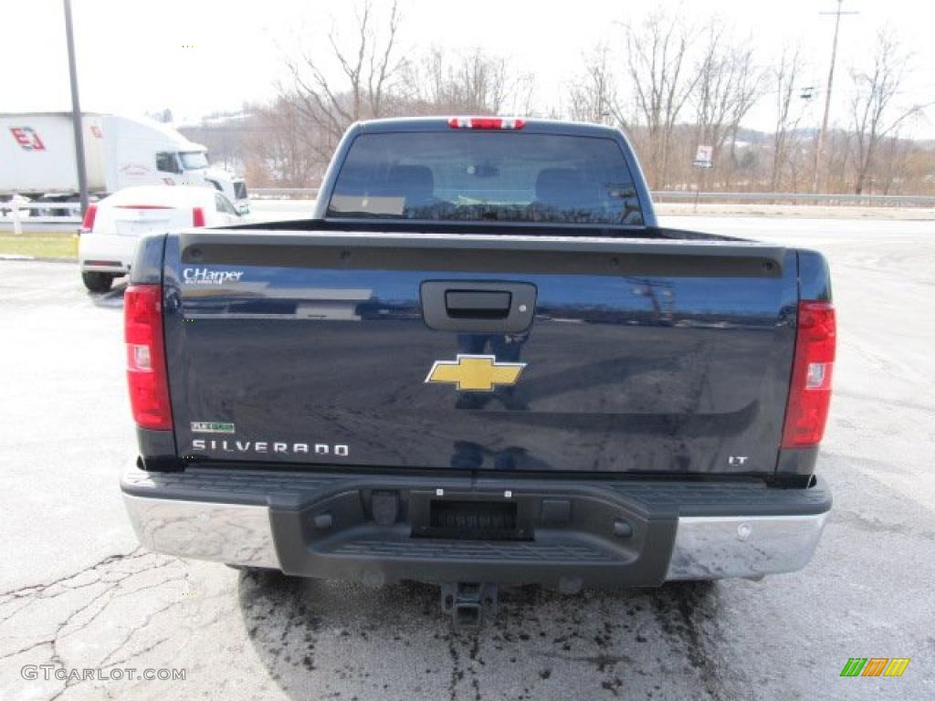 2010 Silverado 1500 LT Extended Cab 4x4 - Imperial Blue Metallic / Ebony photo #8