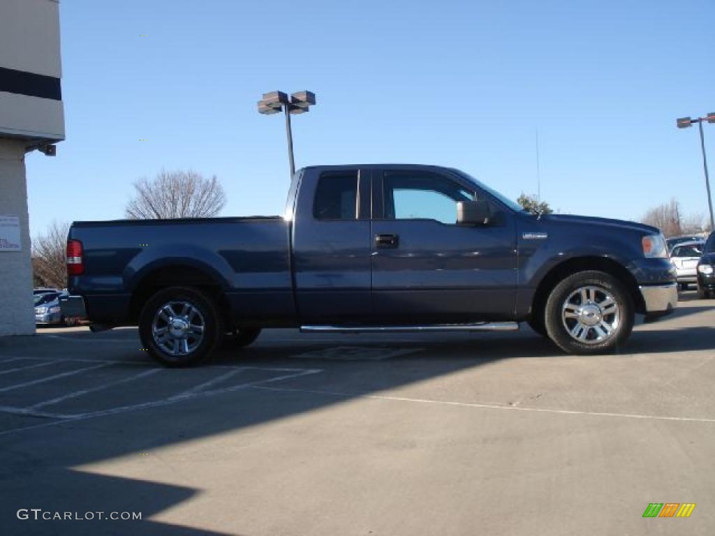 2006 F150 XLT SuperCab - Medium Wedgewood Blue Metallic / Medium/Dark Flint photo #2