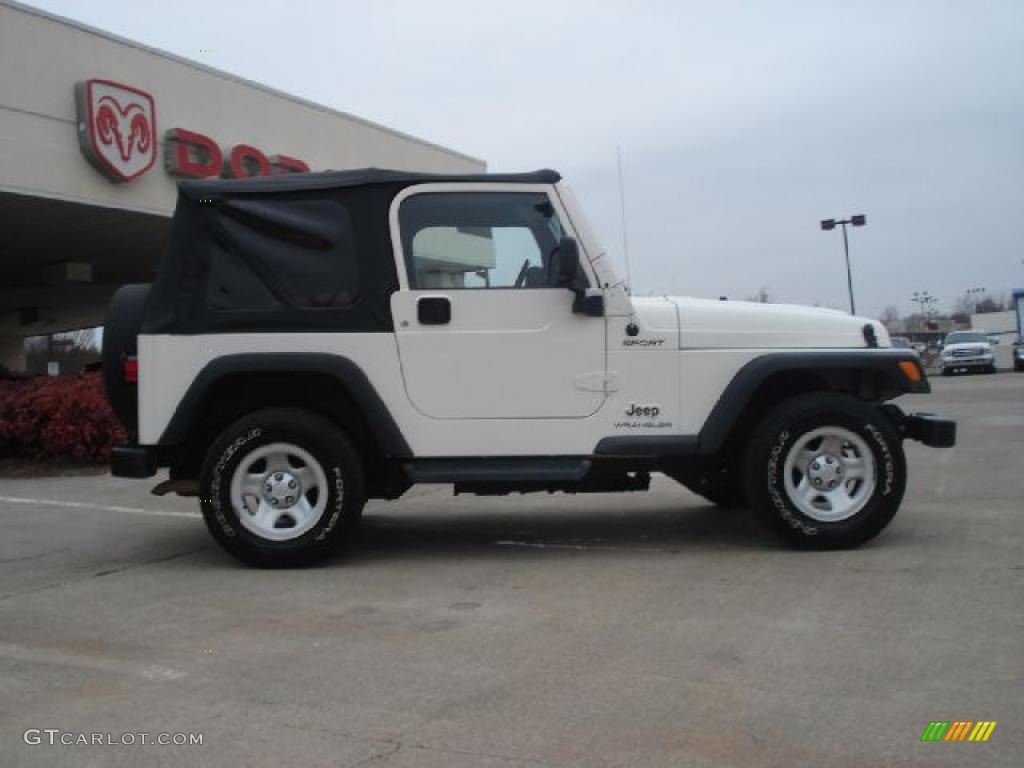 2006 Wrangler Sport 4x4 Right Hand Drive - Stone White / Dark Slate Gray photo #2