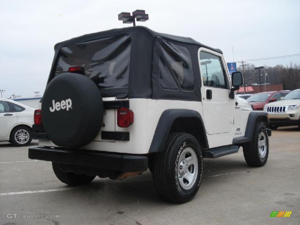 2006 Wrangler Sport 4x4 Right Hand Drive - Stone White / Dark Slate Gray photo #3