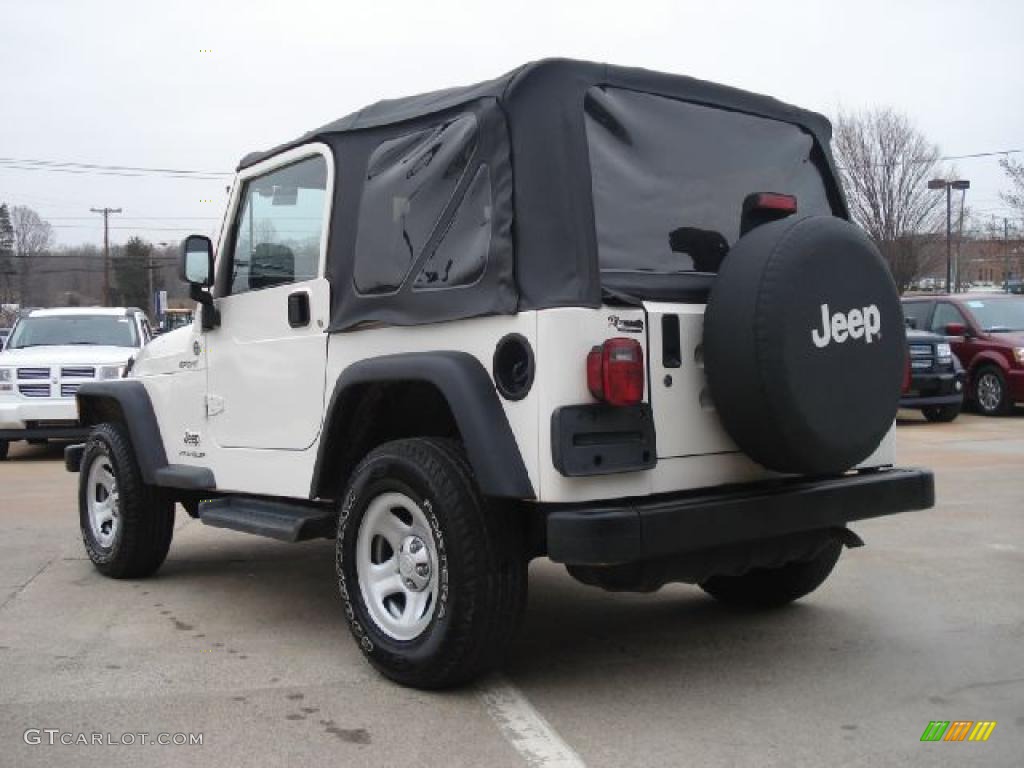 2006 Wrangler Sport 4x4 Right Hand Drive - Stone White / Dark Slate Gray photo #5