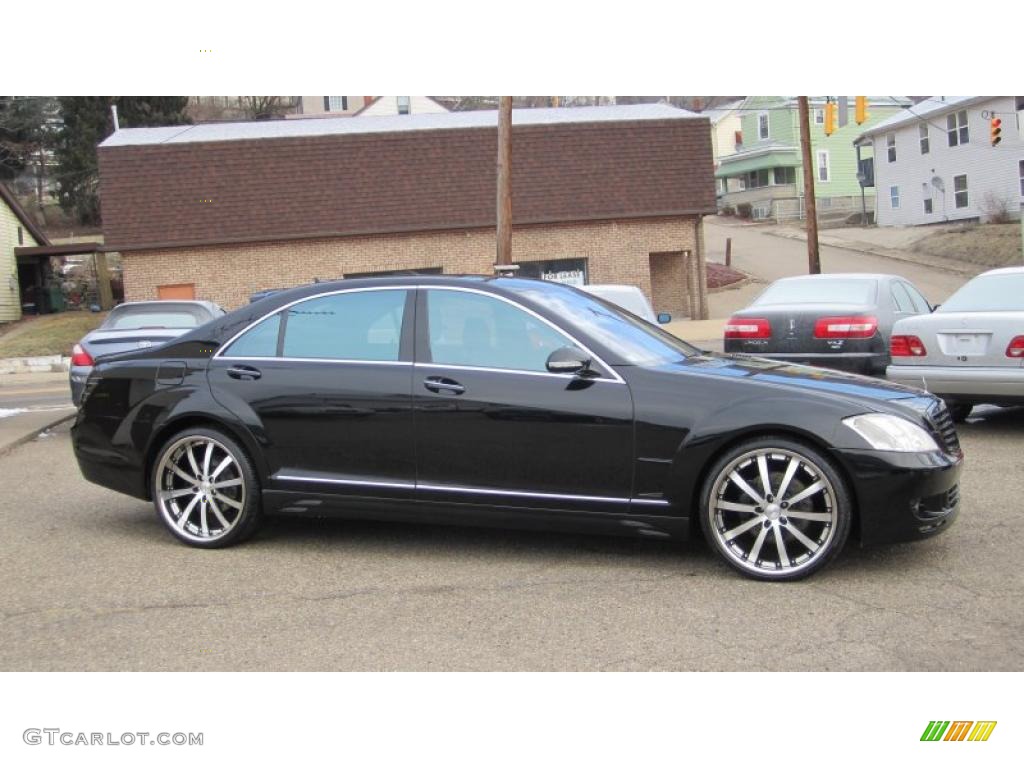 Black 2008 Mercedes-Benz S 550 4Matic Sedan Exterior Photo #44864609