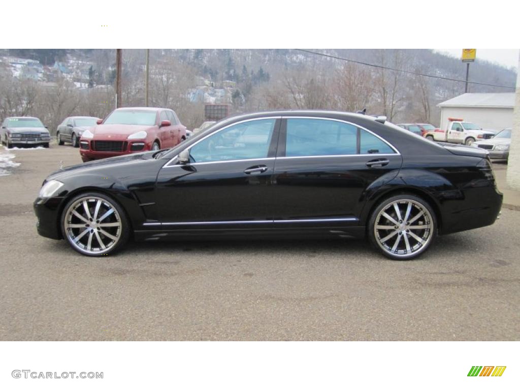 Black 2008 Mercedes-Benz S 550 4Matic Sedan Exterior Photo #44864625