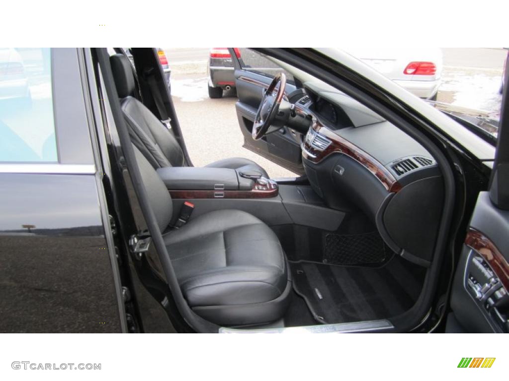 Black Interior 2008 Mercedes-Benz S 550 4Matic Sedan Photo #44864645