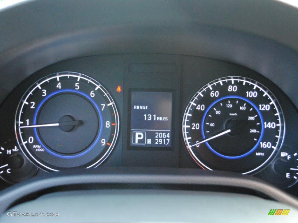 2010 Infiniti G 37 S Sport Coupe Gauges Photo #44867688