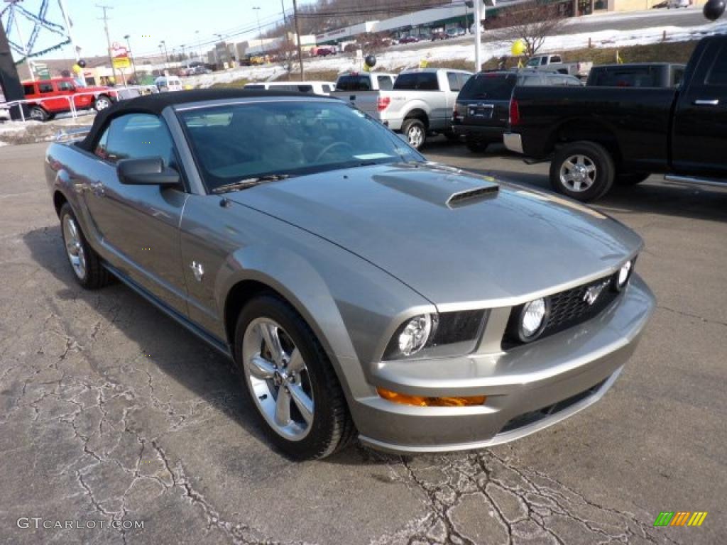 Vapor Silver Metallic 2009 Ford Mustang GT Premium Convertible Exterior Photo #44868392