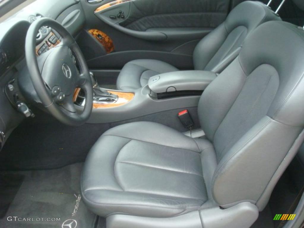 Charcoal Interior 2003 Mercedes-Benz CLK 320 Coupe Photo #44868756