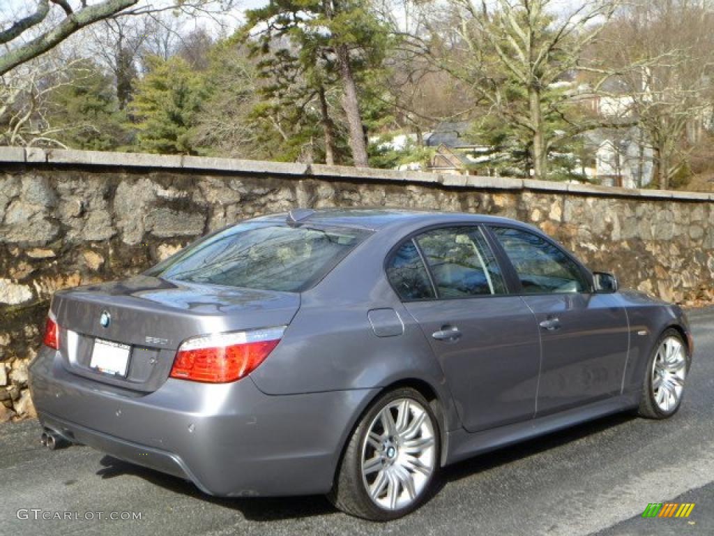 Space Grey Metallic 2008 BMW 5 Series 550i Sedan Exterior Photo #44869592