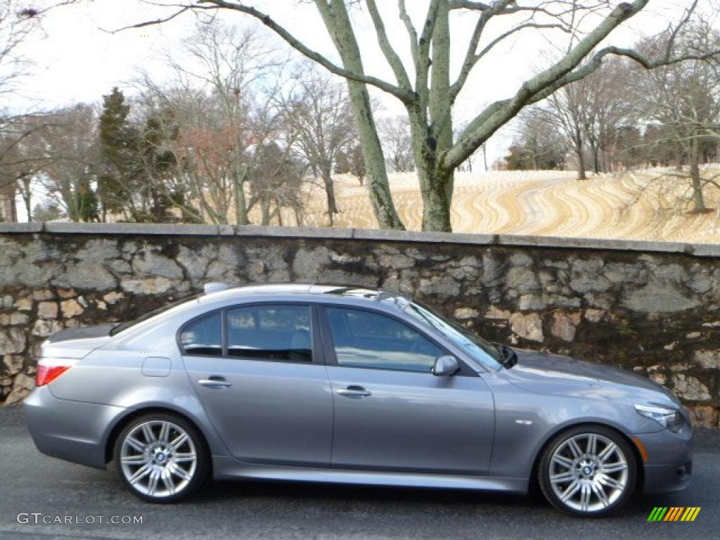 Space Grey Metallic 2008 BMW 5 Series 550i Sedan Exterior Photo #44869604