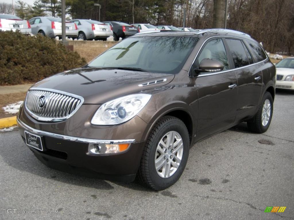 2008 Enclave CX AWD - Cocoa Metallic / Cashmere/Cocoa photo #7