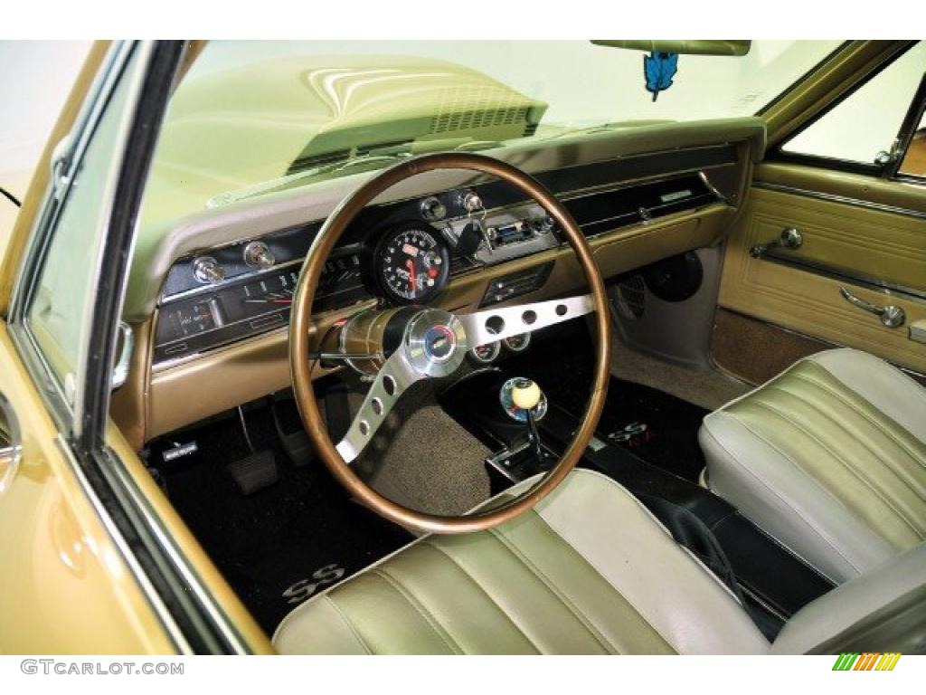 Light Fawn Interior 1966 Chevrolet Chevelle SS Coupe Photo #44873751