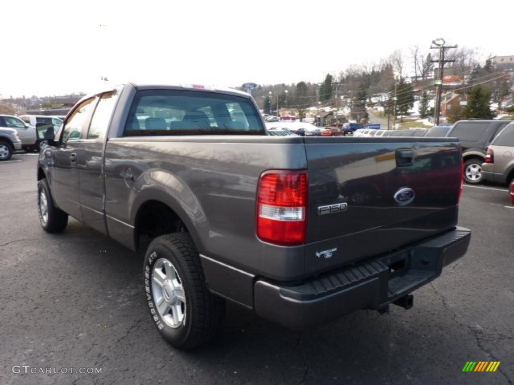 2005 F150 XL SuperCab 4x4 - Dark Shadow Grey Metallic / Medium Flint Grey photo #4