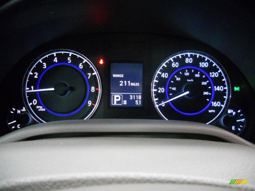 2011 Infiniti G 25 x AWD Sedan Gauges Photo #44875685