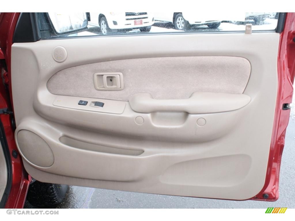 2001 Toyota Tacoma V6 TRD Xtracab 4x4 Oak Beige Door Panel Photo #44876757