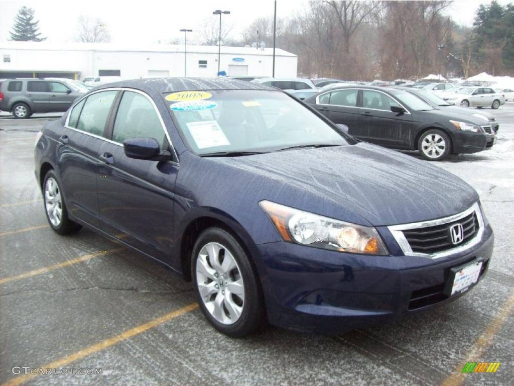 2008 Accord EX-L Sedan - Royal Blue Pearl / Gray photo #1